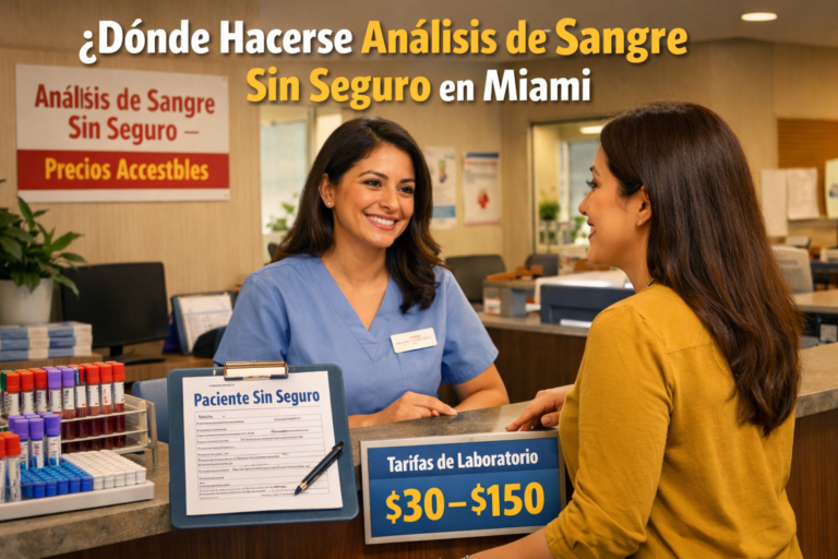 Análisis de sangre sin seguro en Miami: dónde hacerlos y cuánto cuestan