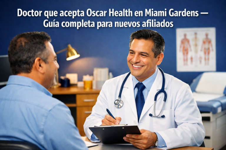 Doctor que acepta Oscar Health en Miami Gardens — Guía completa para nuevos afiliados