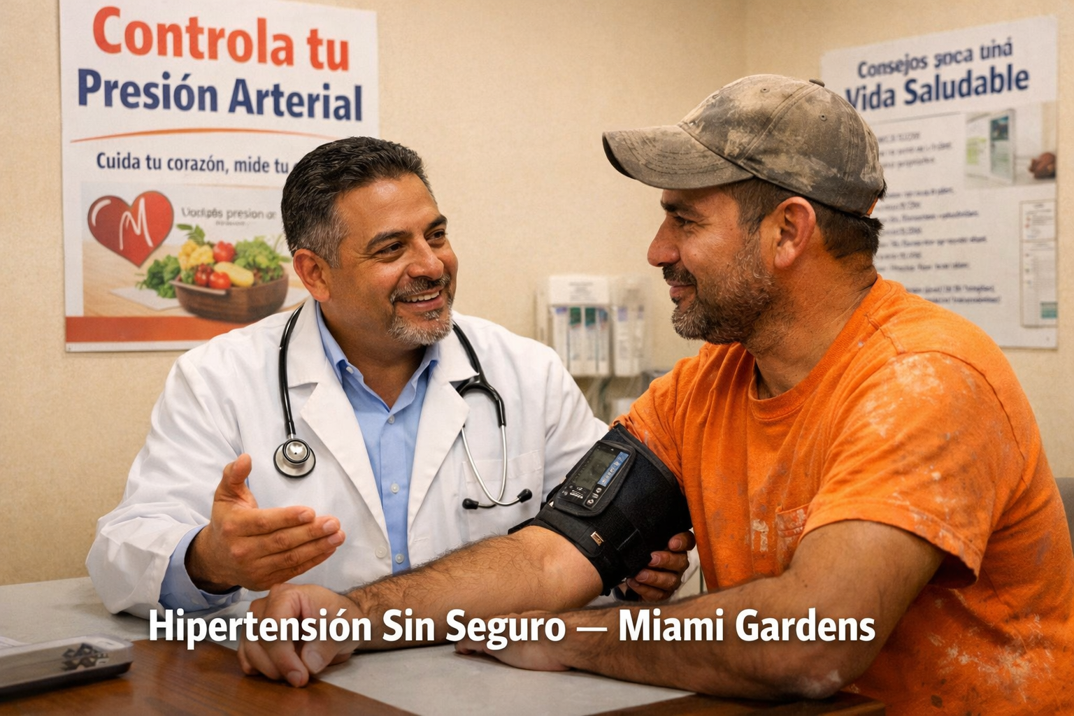 Hipertensión sin seguro: cómo manejarla con un médico en Miami Gardens