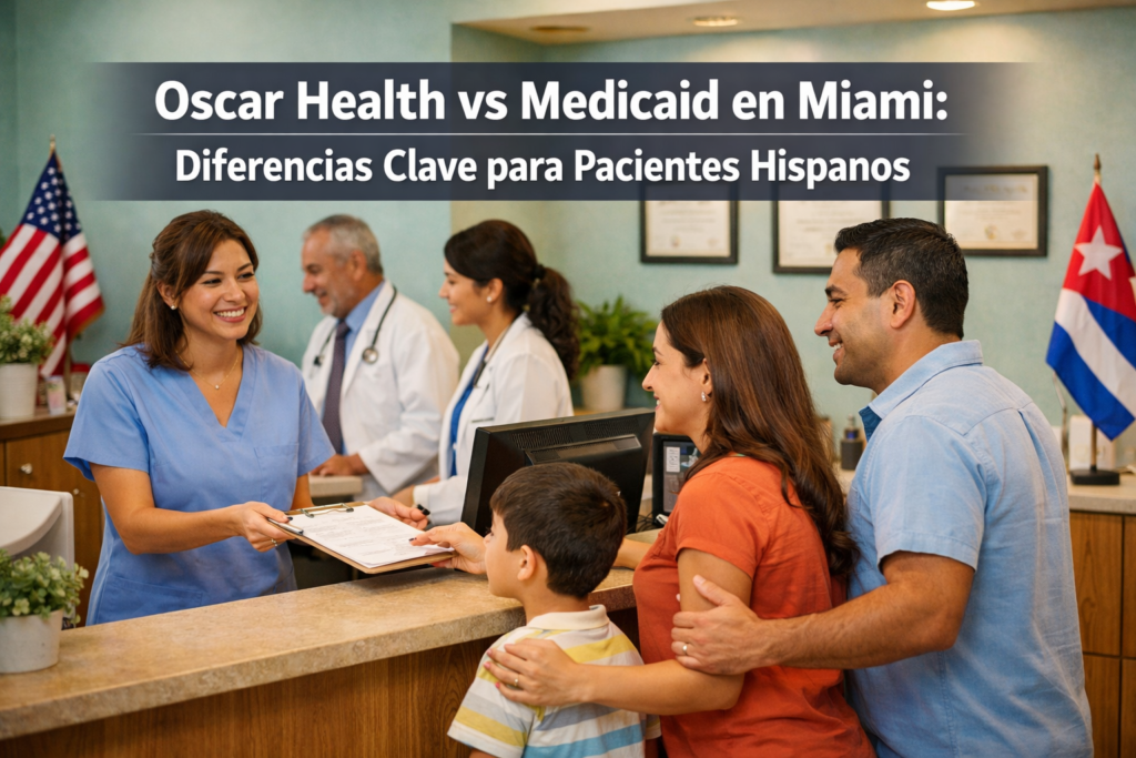 Oscar Health vs Medicaid en Miami: diferencias clave para pacientes hispanos