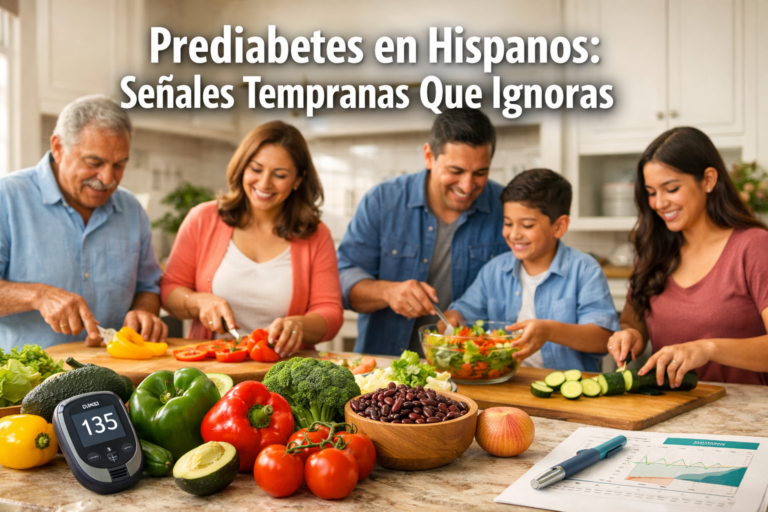 Prediabetes en hispanos: señales tempranas que ignoras y cómo revertirla antes de que sea diabetes tipo 2