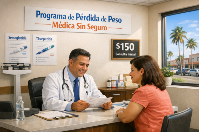 Programa de pérdida de peso médica sin seguro en Miami: precios y opciones