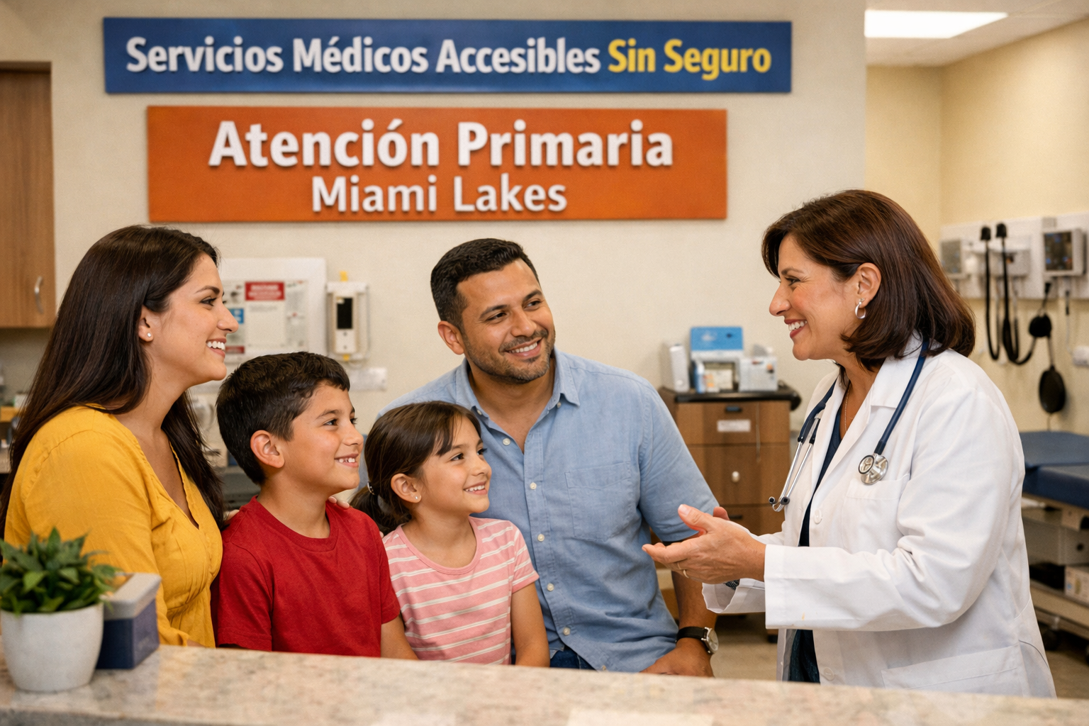 Servicios médicos accesibles en Miami Lakes para familias sin cobertura