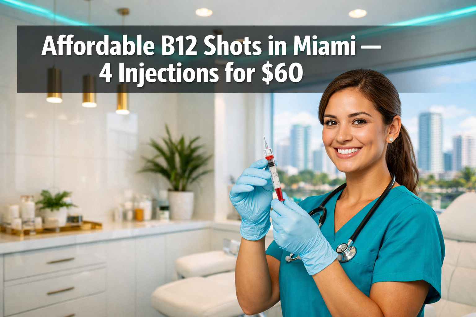 Where to Get Affordable B12 Shots in Miami — 4 Injections for $60 Near You
