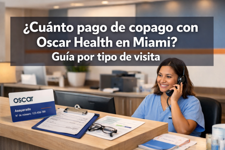 ¿Cuánto pago de copago con Oscar Health en Miami? Guía por tipo de visita