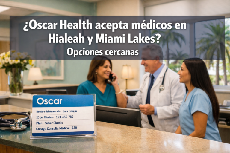 ¿Oscar Health acepta médicos en Hialeah y Miami Lakes? Opciones cercanas