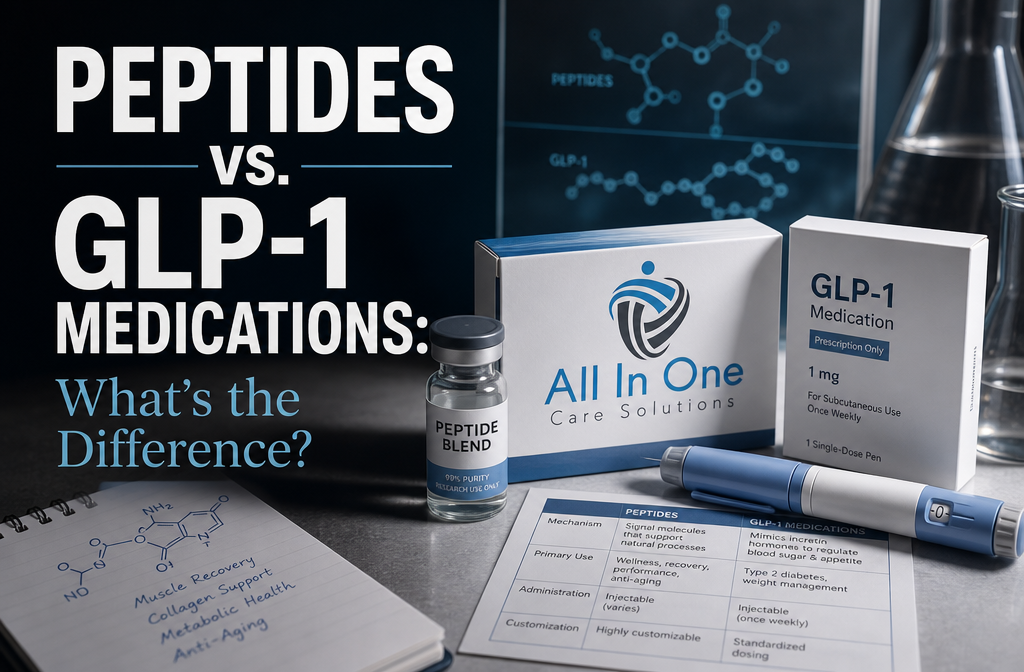 Peptides vs. GLP-1 Medications: What's the Difference?