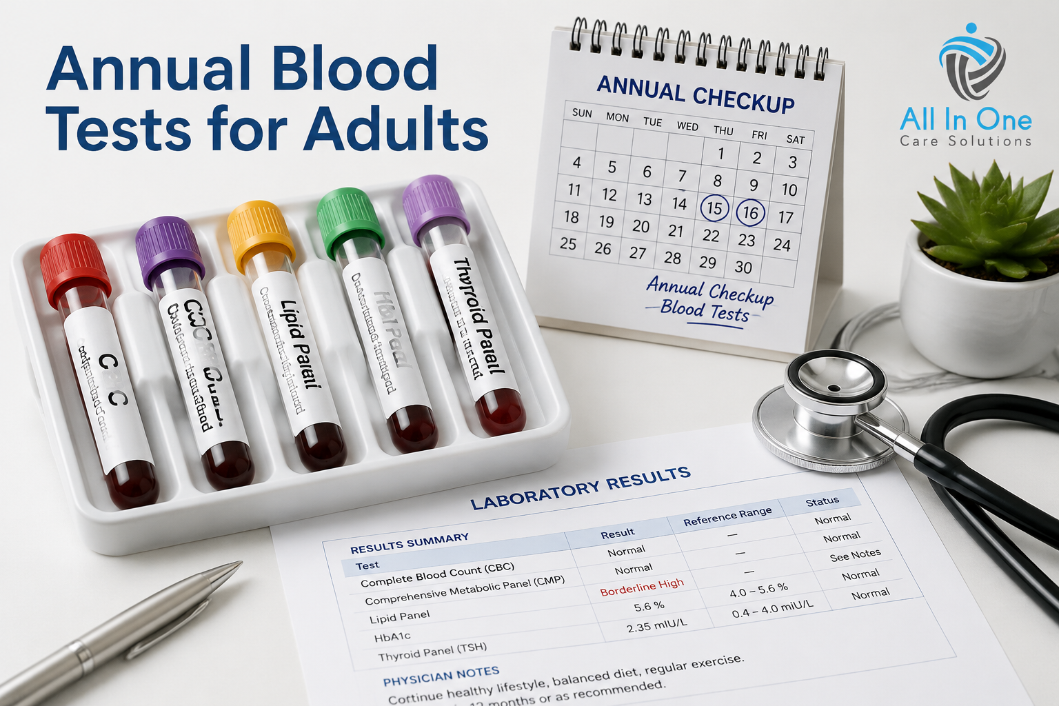 What Blood Tests Should Adults Get Every Year?