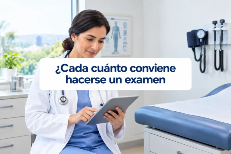 ¿Cada cuánto conviene hacerse un examen físico si te sientes bien?