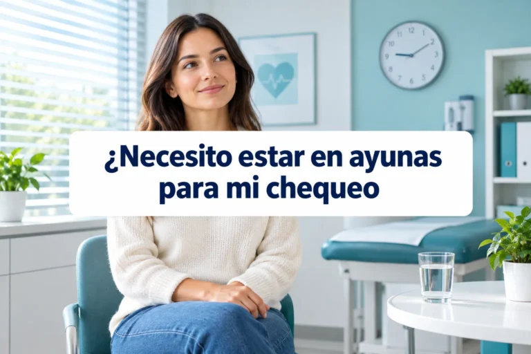 ¿Necesito estar en ayunas para mi chequeo anual?