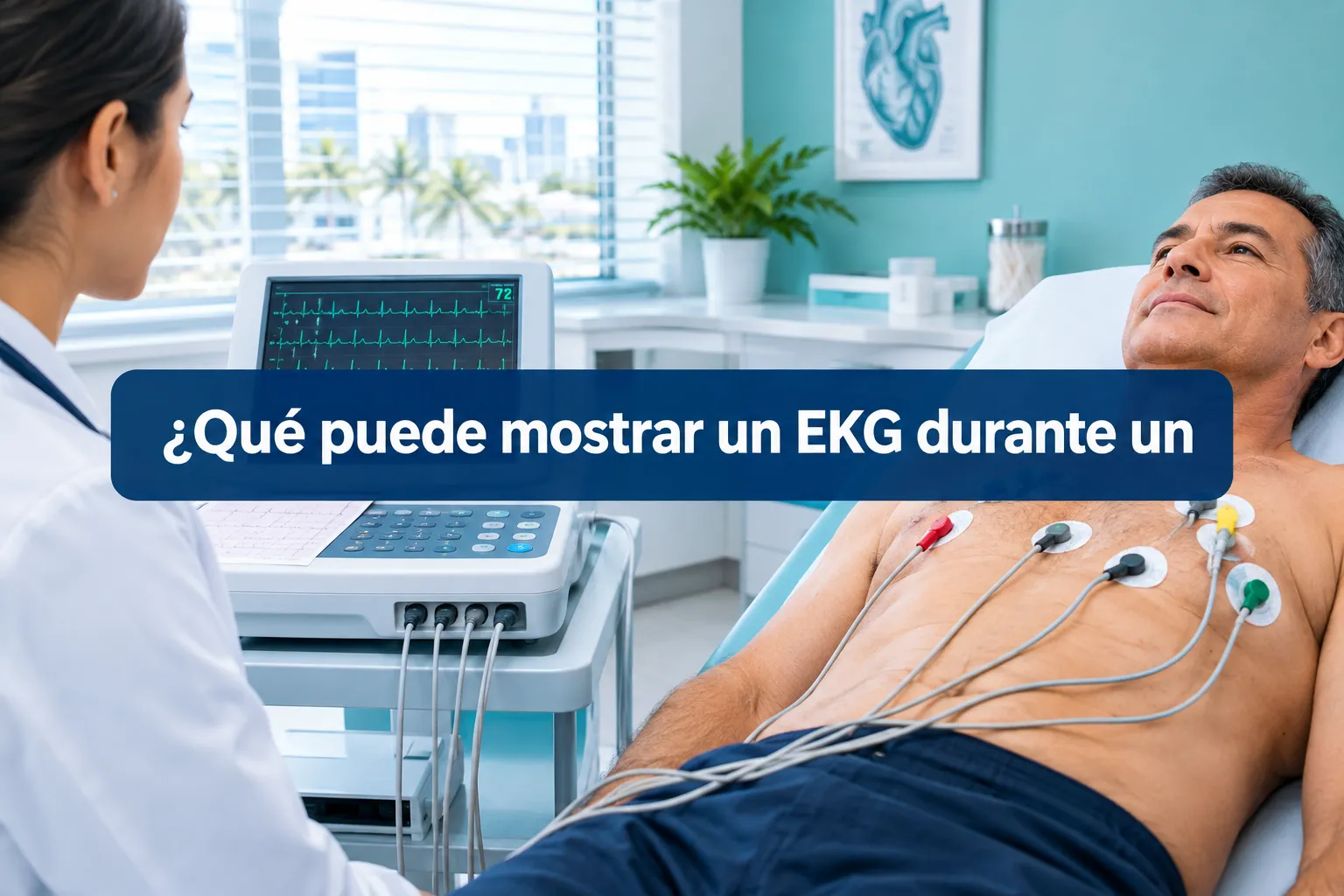 ¿Qué puede mostrar un EKG durante un chequeo anual?